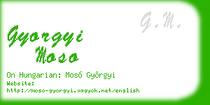 gyorgyi moso business card