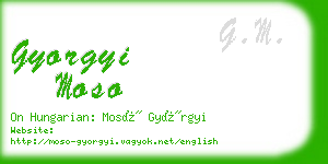 gyorgyi moso business card